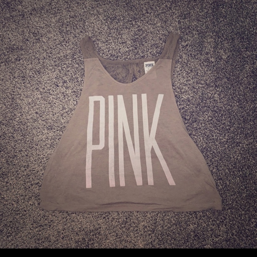 Pink Muscle Tank Top